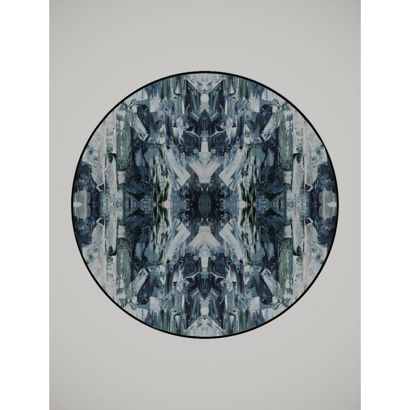 Esekiel Washable Indoor Rug, Round 8'