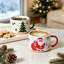 Ensemble de 4 tasses de Noël en céramique ALOFMO (30 cl), service à café festif pour 4 personnes