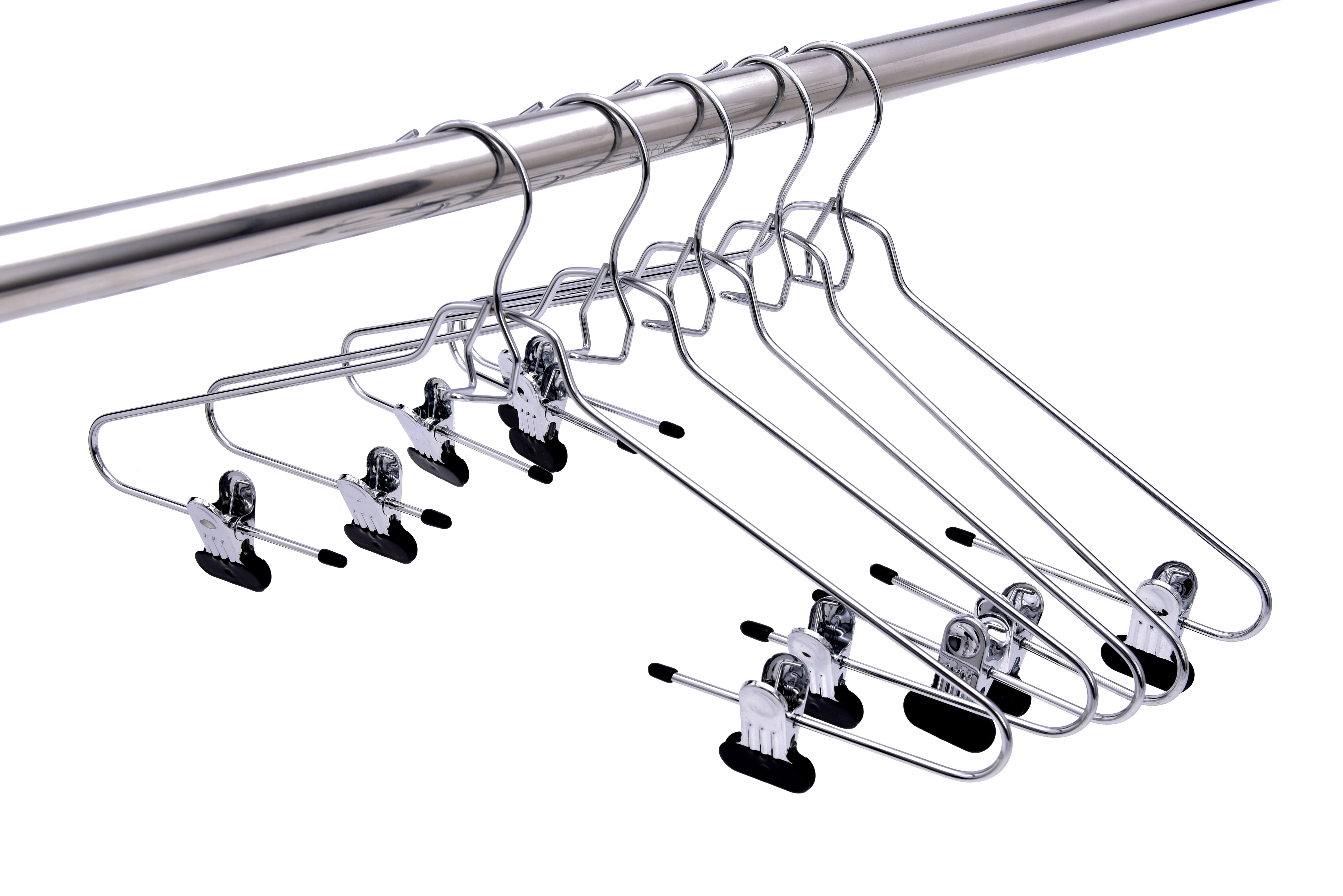 Quality Hangers Metal Non-Slip Hangers With Clips