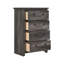 Commode de rangement grise 4 tiroirs 1 pièce