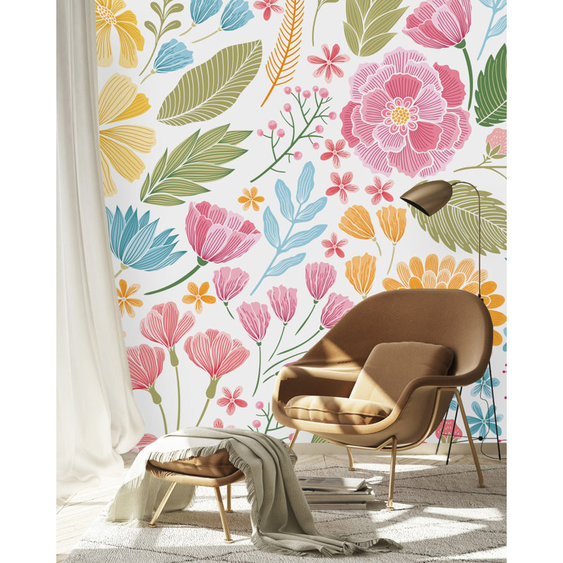 Peel & Stick Wall Mural, 10.42' W x 10.42' L