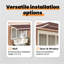 VidaXL Polyester Cover Retractable Patio Awning-126173636-126173628