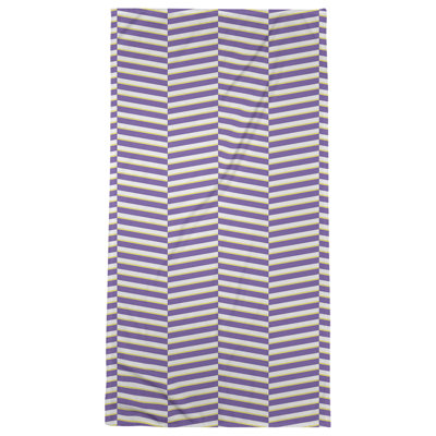 Serviette de bain à rayures fracturées