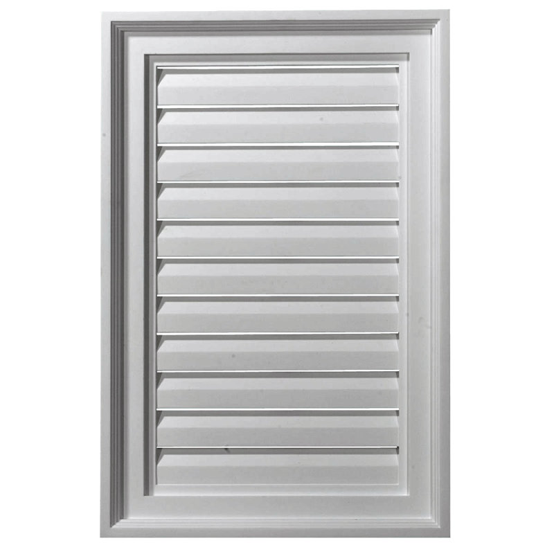 Grille d'aération Urethane Gable, L 15 po x H 18 po, Fonctionnel