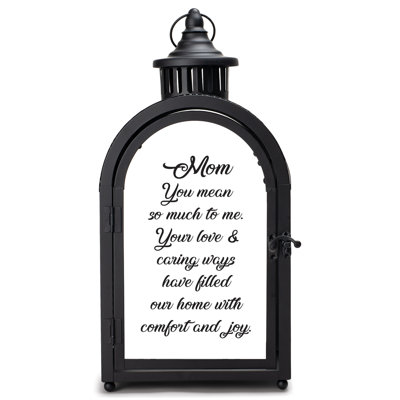 16.5'' H Tabletop Lantern with Candle Included