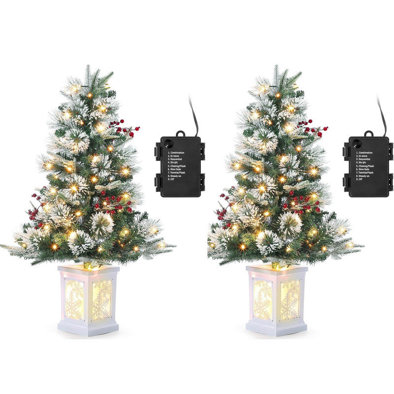 1097.3cm H Lighted Artificial Christmas Tree