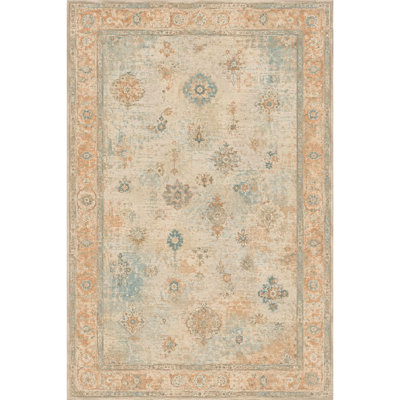 Tapis rétro en chenille beige Uşak