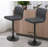 Tufted Fabric Bar Stools Set of 2, Adjustable Swivel Counter Height Barstools with Back, Upholstered Armless Airlift Bar Chairs for Kitchen Dining Cafe-118611198-33198492-118611200