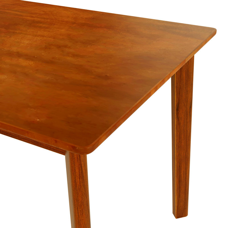Table de salle à manger Mid-Century avec pieds en bois d'hévéa pour la maison, la cuisine et un appartement
