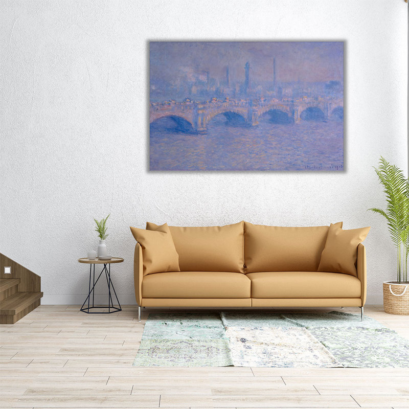 Waterloo, Waterloo, effet de soleil, 1903 - reproduction d'art sur toile, H 24 po x l 36 po