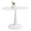 Ensemble de table de salle à manger 4 personnes Fahie avec table ronde de 35 po et 4 chaises rembourrées en tissu-98980744