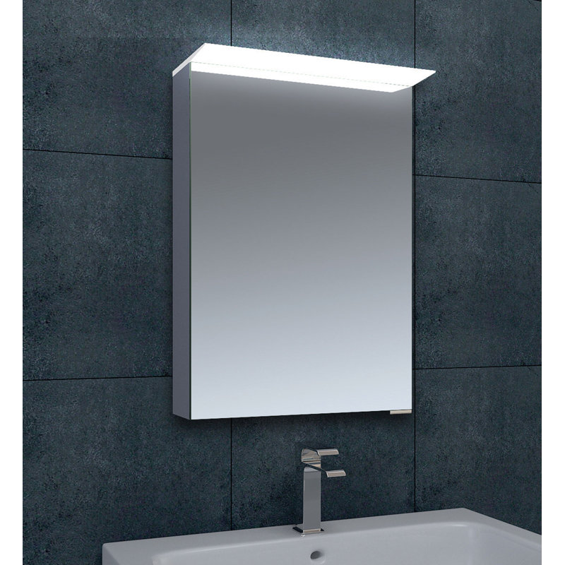 500mm W 717mm H Surface Frameless Medicine Cabinet Mirror 3 Fixed
