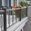 Balustrade d'escalier en métal 44 "avec vis et broches de terrasse et rampe d'escalier pour terrasse extérieure (paquet de 15 creux)
