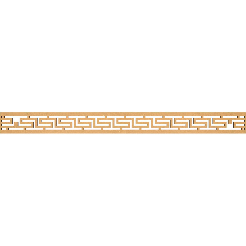 Moulure de panneau H T, H 4 po x l 46,375 po x P 0,375 po, Bois aggloméré brut