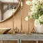 Ensemble de 3 porte-bougies en fer forgé en fer forgé, grand support de bougie décoratif pour centre de table de mariage, table de salle à manger et décoration intérieure-466110415