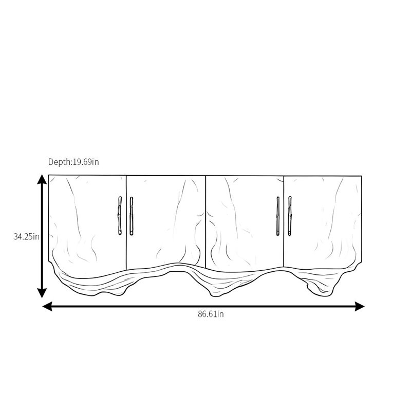 Light Luxury Dining Sideboard