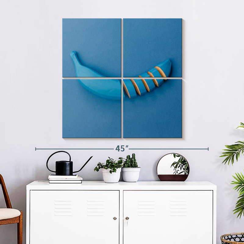 Sliced Blue Banana, 32" H x 32" W