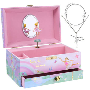 Fantasy Fields Kids Fashion Star Prints Renee Jewelry Box with 5 Small –  Teamson