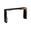 Waterfall Framed Console Table, Natural/Black, Iron