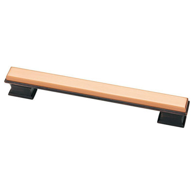 (5 Pack) 6-5/16 inch Dual Tone Luxe Square Pull