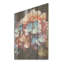 Mélange d'hortensias en fleurs avec arc-en-ciel I - Art mural en bois d'hortensias sur bois de pin naturel-713355527