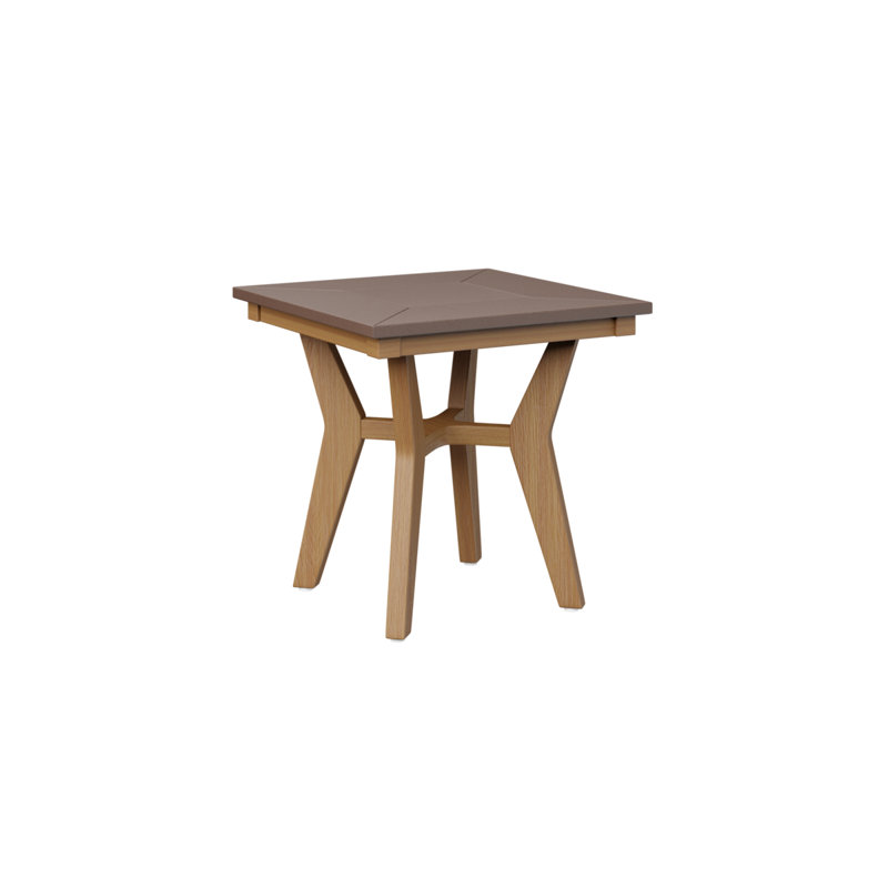 Table de bout berlinoise Berlin, Chocolat / Brun, Teck naturel