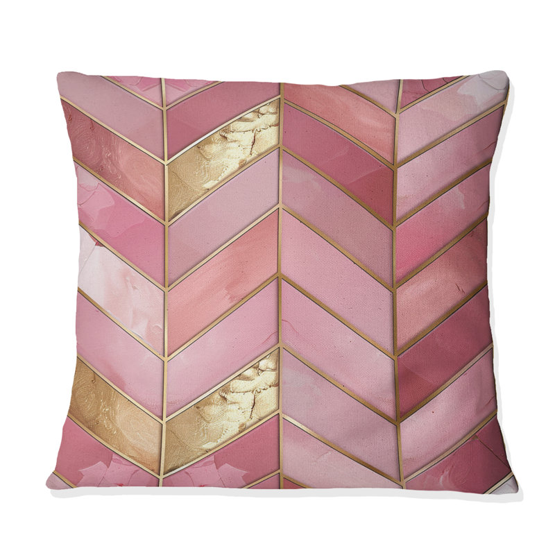 Coussin Chevron, H 18 po x l 18 po