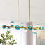 Lustre linéaire moderne en verre bullé 12 lumières à intensité variable Spoutnik-1407764946-1407764973