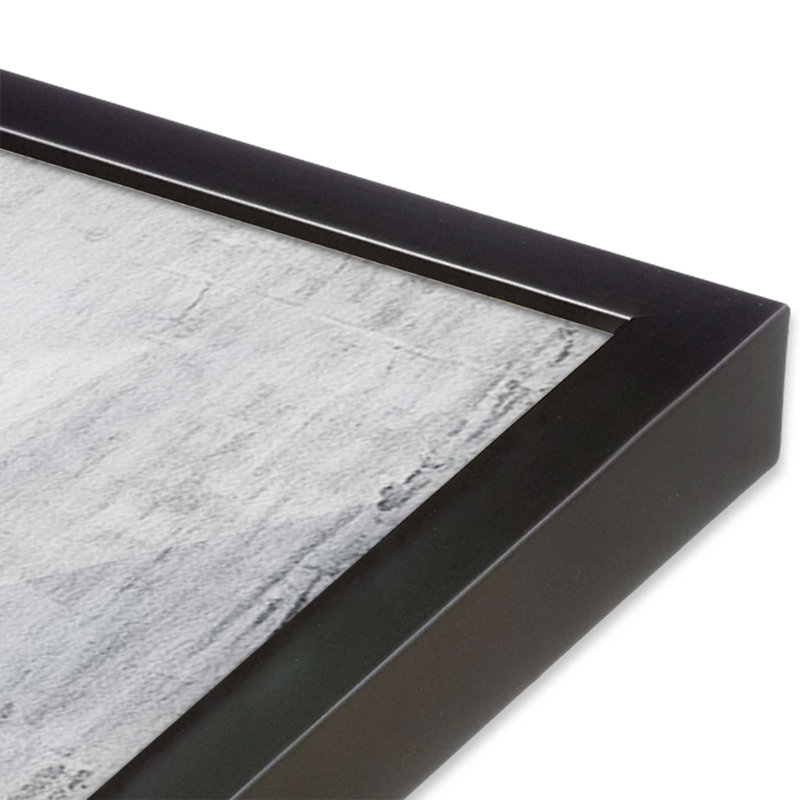 Blanc silencieux II, Cadre photo simple en zinc vieilli, H 25,25 po x l 37,25 po