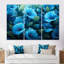«Blue Morning Glory Blossom Burst - Morning Glory», art mural-1968294442-1968294439