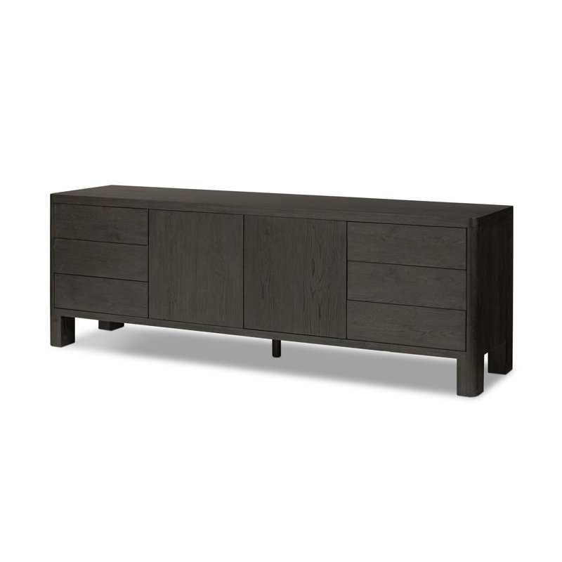 Noeline Media Console TV Stand, Black