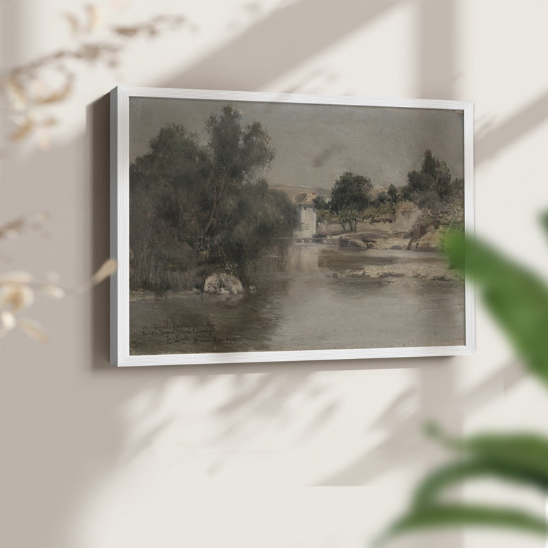 Paysages rétro-CDXCV - reproduction encadrée, H 11 po x l 14 po, Blanc