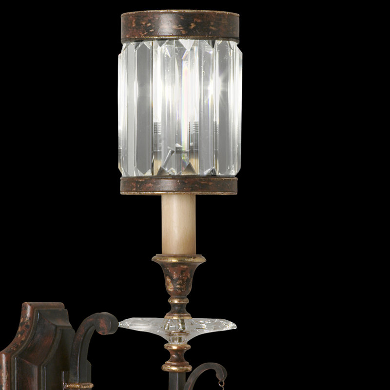 Eaton Place 1 - Light Armed Sconce, Rustic Iron