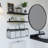 Cantura 3-Piece Floating Wall Shelves with Wire Storage Basket-2119710329
