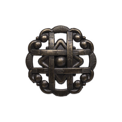 1-5/8 in. Weave Cabinet Knob, Antique Brass, Zinc (Set of 2)