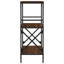 Adaisha 90.5cm H x 35cm W Metal Standard Bookcase-944439864