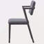 Chaise de bureau rembourrée à dossier ouvert