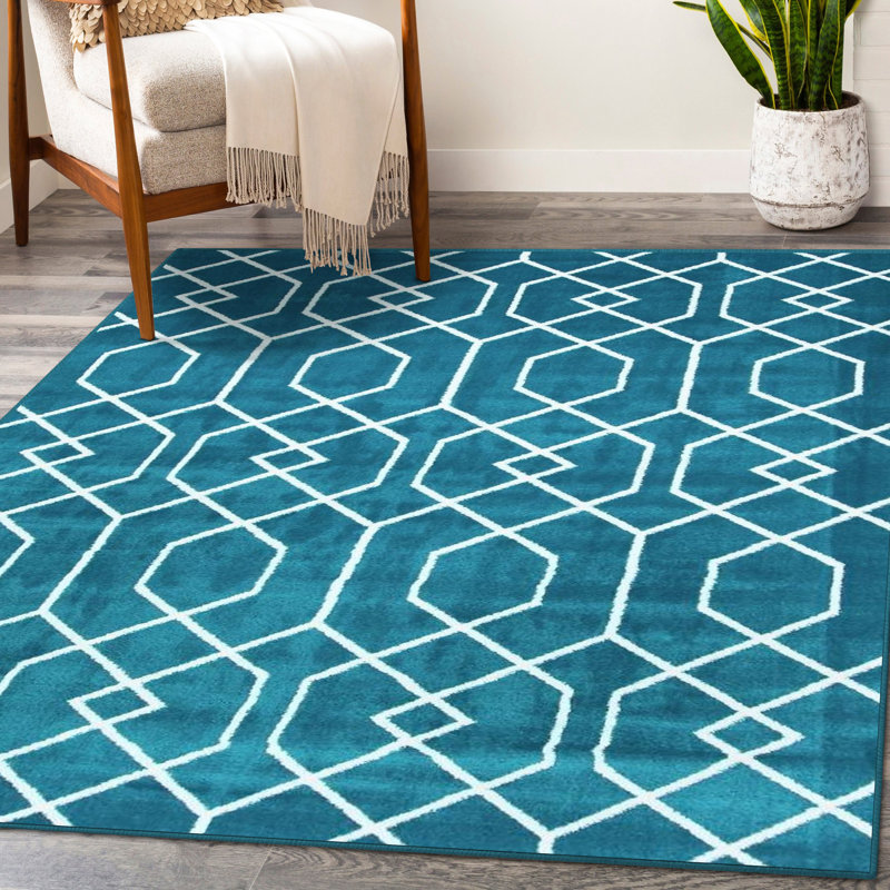 Friedegund Abstract Indoor Rug, Rectangle 8' x 10'