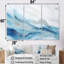 «White and Blue Glacier Charm», ensemble d'art sur toile formes abstraites-107772899-107772896