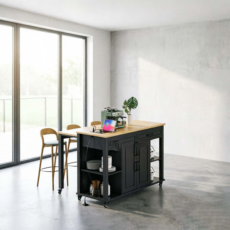 Îlot de cuisine, Noir