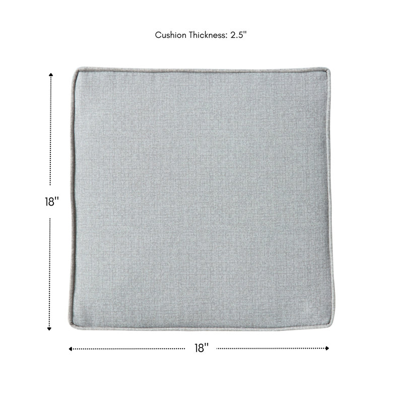 Outdoor Dining Chair Seat Pad, Heather