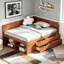 Lit de jour double avec tiroirs et tablettes-312425640