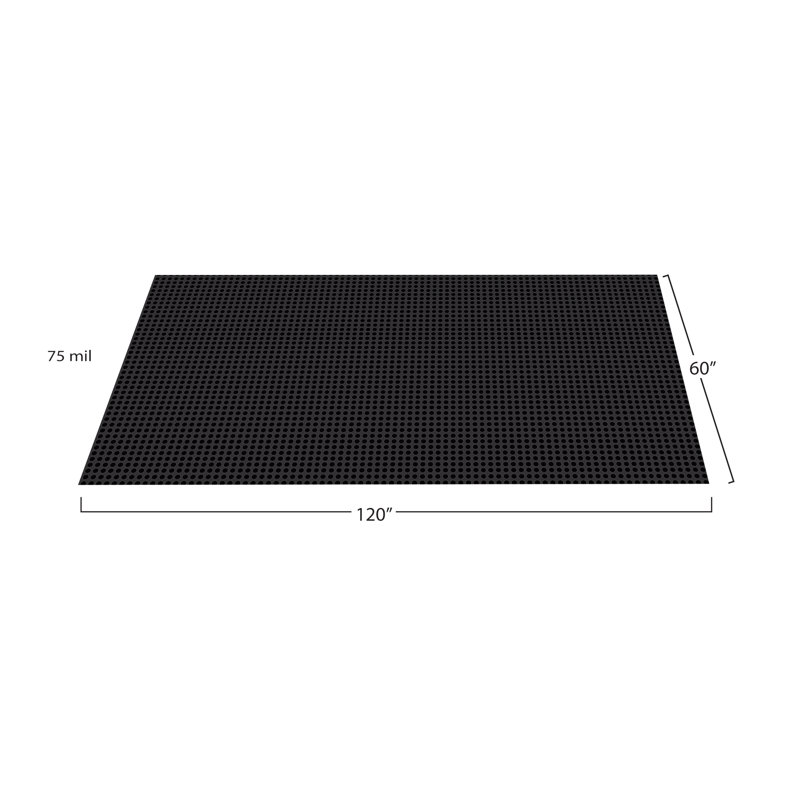 Rouleau de plancher de garage G-Floor, 5 pi x 10 pi, Nuit noire