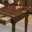 Bureau rectangulaire en bois massif avec 3 tiroirs Coffee