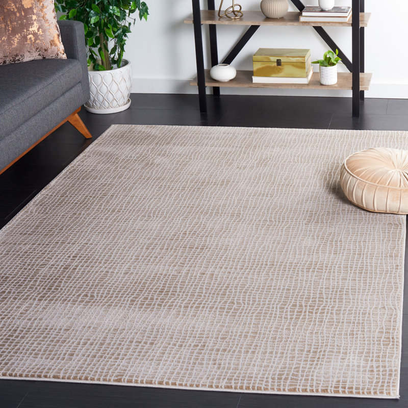 Devarian Performance Abstract Rug, Rectangle 5'3'' x 7'6''