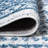 Boho Cottage Medallion Blue/White Rug-1386554853