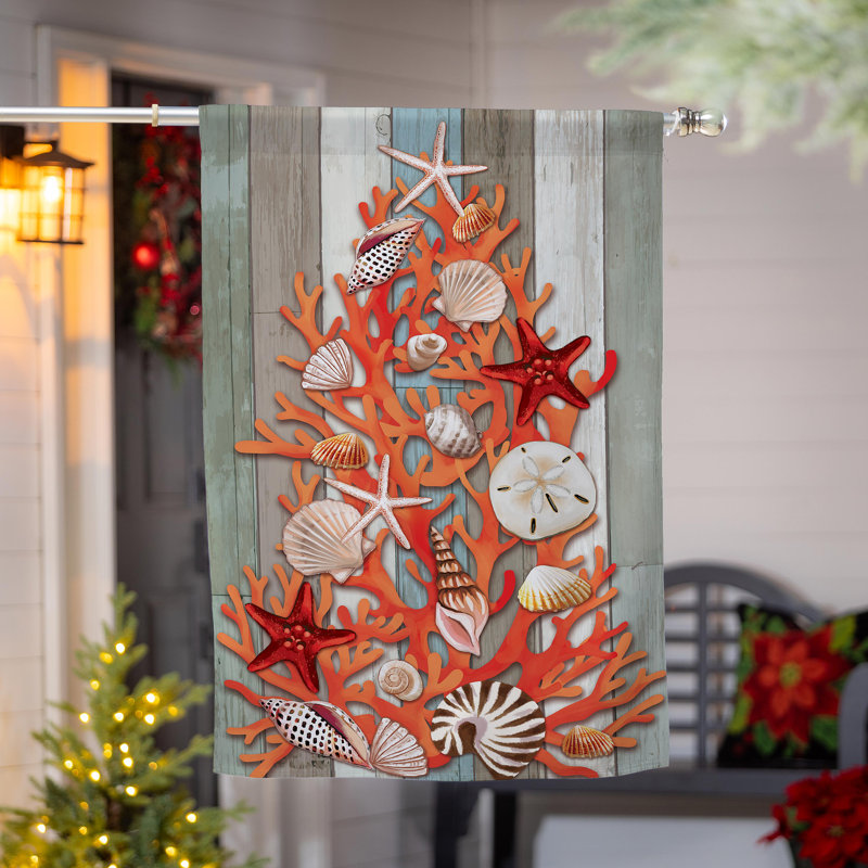 Drapeau de Noël en coquillage