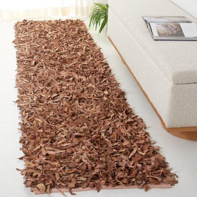 Assar Handmade Shag Light Gold Area Rug