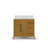 Berwyn  Single Sink Carrara White Engineered Marble Countertop Bath Vanity In Baja Oak-1024388120