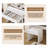 Modern Large Mirror Vanity Desk With Adjustable Lighting, Power Outlet, Hair Dryer Holder, And 5 Drawers For Bedroom-2125116581